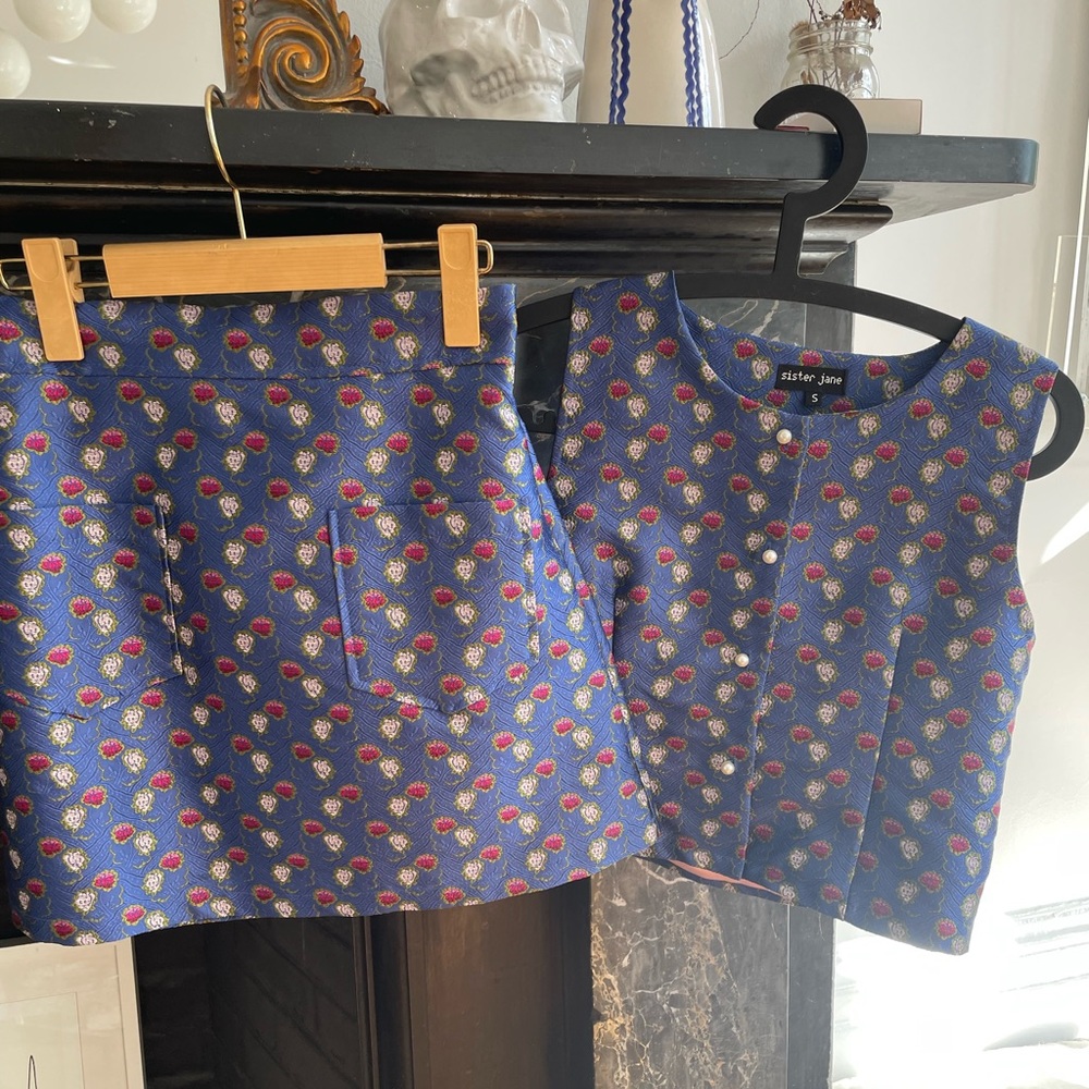 Sister Jane Sow The Seed Vest & Skirt, Sz Small